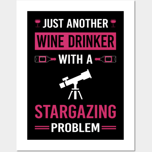 Wine Drinker Stargazing Stargaze Posters and Art